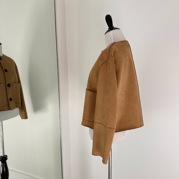 ZARA Faux Suede Jacket - Picture 8 of 14